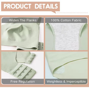 Gros seins dormir sans fil maternité femmes avant ouvert allaitement soutien-gorge et <span class=keywords><strong>culotte</strong></span> ensemble - Product Image 2