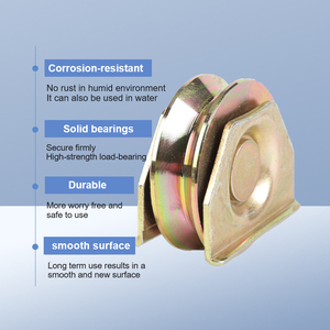 Rouleau <span class=keywords><strong>de</strong></span> porte coulissante <span class=keywords><strong>en</strong></span> acier galvanisé, diamètre 50-100 mm, <span class=keywords><strong>roue</strong></span> <span class=keywords><strong>de</strong></span> poulie industrielle <span class=keywords><strong>en</strong></span> forme <span class=keywords><strong>de</strong></span> U / <span class=keywords><strong>V</strong></span> / Y pour machines <span class=keywords><strong>de</strong></span> convoyage - Product Image 4