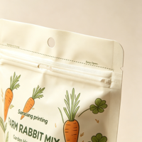 Sacs d'emballage pour aliments pour animaux de compagnie en nylon BOPP imprimés par gravure personnalisée, résistants à l'humidité, réutilisables, avec fermeture éclair laminée en feuille, haute qualité