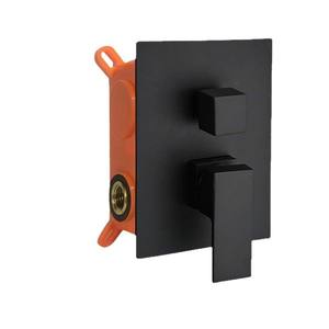 Válvula de ducha termostática empotrada en pared con un solo manillar, núcleo cerámico, ajustable, a prueba de lluvia, grifo de ducha para baño con función de aumento de presión - Product Image 2