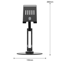 Support de téléphone et tablette portable en alliage d'aluminium avec supports flexibles réglables pour iPad