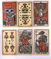 Set Oracle Buatan Tangan Berkualitas Tinggi Grosir, Kartu Tarot Kustom dengan Buku Panduan