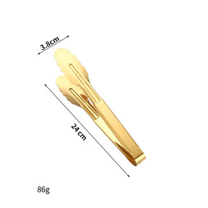 Wholesale Metal 201 Stainless Steel Long Food Clip Home Kitchen Cooking Steak Buffet Bread <strong>Serving</strong> <strong>Tongs</strong> - Product Image 5