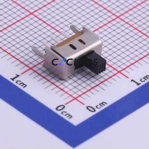 SS12D07L3B Slide Switch Through hole Component (THT) Switch Single Pole Double Throw Rectangle Pin Header PC Pin 8.6mm - Product Image 1