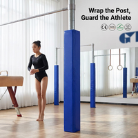 Protège-poteau de gymnastique pour athlètes, rembourrage de poteau bleu vif, protection de poteau d'équipement certifiée EN12503 pour la sécurité