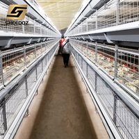 Nouvelle cage d'élevage automatique de type H pour l'élevage, en acier galvanisé, multifonctionnelle, pour poules pondeuses et poulets de chair