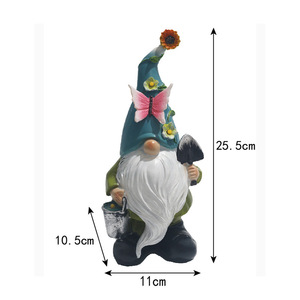 Figura de Gnomo Solar para Jardín, Decoración Exterior Impermeable con Luz LED, Adorno para Patio - Product Image 4