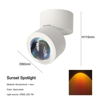 Lampe de projection LED rotative pour chambre à coucher, avec projection de coucher de soleil, garantie 3 ans