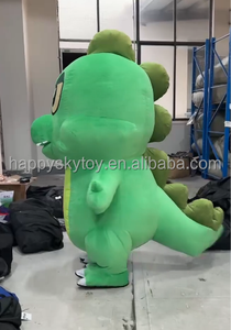 Disfraz <span class=keywords><strong>de</strong></span> dinosaurio verde inflable, traje <span class=keywords><strong>de</strong></span> mascota con personaje <span class=keywords><strong>de</strong></span> Animal divertido <span class=keywords><strong>para</strong></span> eventos, fiestas, Cosplay, <span class=keywords><strong>alquiler</strong></span> realista <span class=keywords><strong>para</strong></span> caminar - Product Image 5
