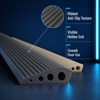 Bandes de rampe modernes pour panneaux d'installation, personnalisables en taille et découpées sur mesure pour usage domestique, y compris les marches d'escalier et les plaques de rampe.