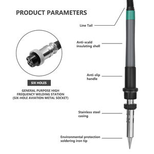 Ventas <span class=keywords><strong>de</strong></span> fábrica 205H pluma con mango <span class=keywords><strong>de</strong></span> soldadura <span class=keywords><strong>150W</strong></span> mesa <span class=keywords><strong>de</strong></span> soldadura <span class=keywords><strong>de</strong></span> alta frecuencia 90W herramientas <span class=keywords><strong>de</strong></span> <span class=keywords><strong>soldador</strong></span> <span class=keywords><strong>de</strong></span> núcleo <span class=keywords><strong>de</strong></span> corriente <span class=keywords><strong>de</strong></span> Foucault - Product Image 6