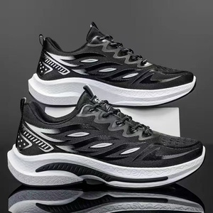 Excellent Breathable Spring Lace-up Men's <b>Running</b> <b>Shoes</b> Lightweight Mesh Upper Shock Absorbing Ultra Light Casual Trendy Outdoor - Product Image 3