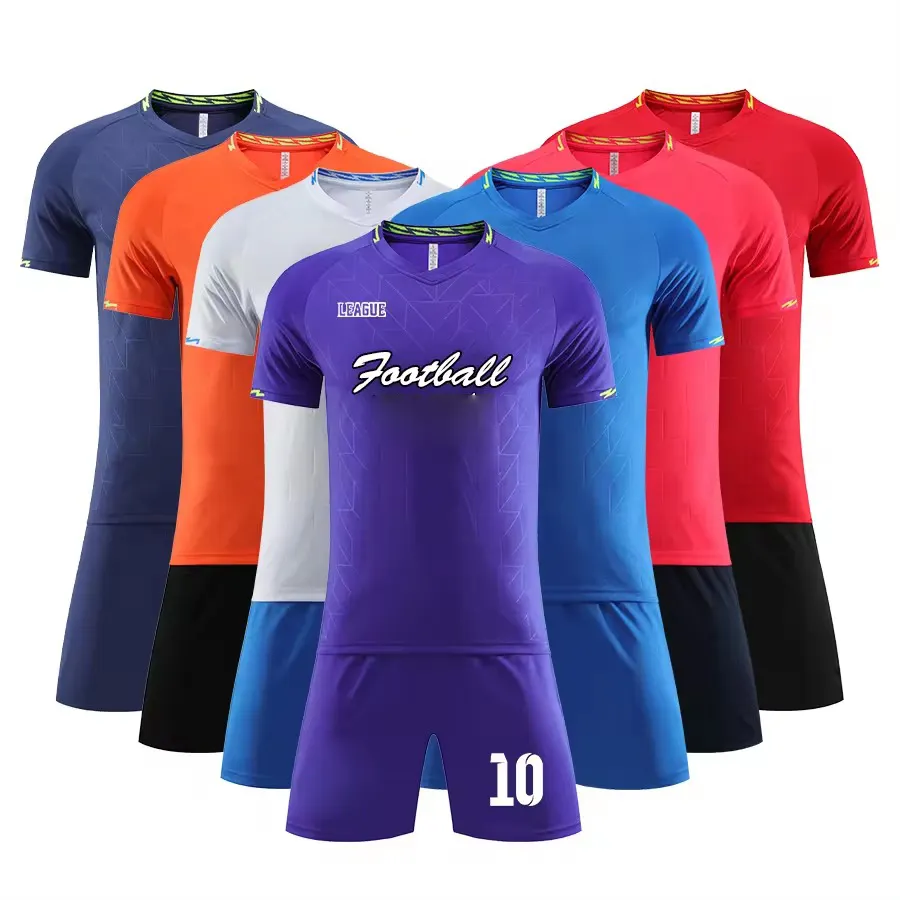 Venta al por mayor personalizada Camisetas de fútbol para adultos Tailandia Fútbol Entrenamiento deportivo Camiseta de fútbol Camiseta de manga corta Jersey