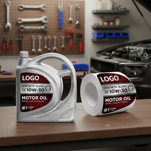 Étiquettes autocollantes personnalisables pour l'impression, résistantes à l'<span class=keywords><strong>eau</strong></span> et à l'huile, pour l'emballage d'huiles lubrifiantes et d'huiles <span class=keywords><strong>moteur</strong></span> essence pour bouteilles en plastique - Product Image 3