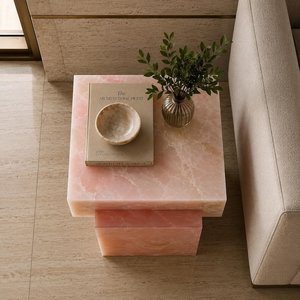Modern Durable Resin Handmade Side <b>Table</b> Luxury Accent Furniture for <b>Living</b> <b>Room</b> Bedroom Home Office Hotel Interior - Product Image 2