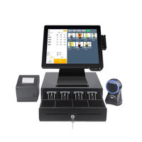 Pantalla táctil capacitiva de 10 puntos de 15,1/15,6 pulgadas Core I3 Android POS máquina caja registradora Terminal NFC lector escáner de código de barras