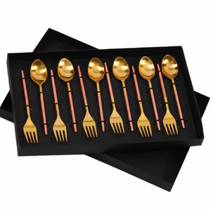 Ensemble de couverts en acier inoxydable de qualité supérieure couverts de luxe pour table à manger cuisine restaurant et hôtel collection de vaisselle - Product Image 1