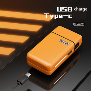 Factory Wholesale Household IPX7 <b>USB</b> Rechargeable Mini Portable Twin Blade Foil Shaver Custom Trimmer Beard Hotel Reciprocating - Product Image 4