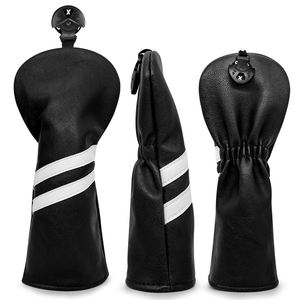 Housse de tête de club de golf personnalisable – Housse en caoutchouc avec cordon et broderie pour clubs en bois - Product Image 1