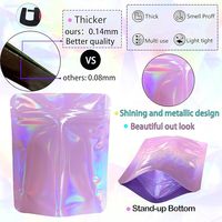 Sacs Mylar personnalisés en gros avec fermeture éclair, imprimés en gravure PE, anti-odeur, thermoscellables, en feuille d'aluminium de qualité alimentaire pour bonbons, gommes et snacks
