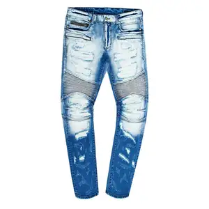 Pria Ripped Jeans Denim Skinny Streetwear Jeans Pria Bergaya Celana Pria Lurus Lembut Turki Jeans Denim