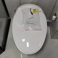 Toilette intelligente électrique à chasse d'eau automatique, cuvette de toilette intelligente avec bidet intégré pour salle de bain