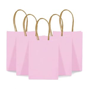 Mini Bolsas de Regalo de Papel Pequeñas con Asas para Cumpleaños, Bodas, Fiestas, Compras, Mercancía, Tiendas Minoristas, Bolsas de Papel para Empaque - Product Image 1