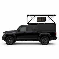 Camper pick-up en fibre de verre étendu d'usine pour Gladiator Frontier Ridgeline, porte demi-double, 4x4, camping