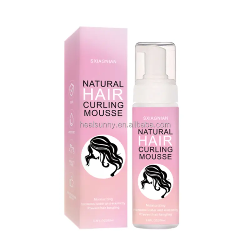 Natural Curl Enhancing Mousse Strong Hold Hair Styling And Shine Foam Wrap Mousse