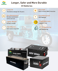 แบตเตอรี่ลิเธียมไอออน 51.2V 48V 60V 72V 60Ah 80Ah คุณภาพสูงสำหรับสกู๊ตเตอร์ ขายดี - Product Image 3
