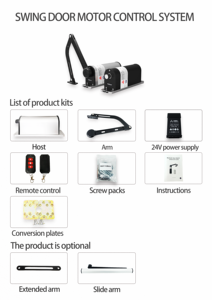 Handicap Sick Home Appliance Sensor System Apartment Security Outdoor 90angel Auto Swing Single Leaf Door Opener Motor - Product Image 3