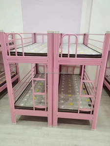 Ijzeren Stapelbedden Voor Kinderen Met Hoge En Lage Niveaus Voor Kleuterschool En Slaapkamer Ijzeren Frame Bedden - Product Image 4