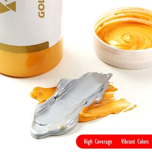 <span class=keywords><strong>Peinture</strong></span> <span class=keywords><strong>acrylique</strong></span> métallisée argent et or 300 ml - Product Image 5