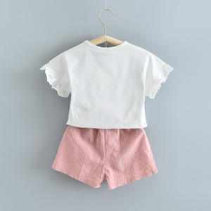 Venta al por Mayor de Conjuntos de Ropa para Niños, Estilo Nuevo, Camisas con Flores y Pantalones para Niñas - Product Image 2
