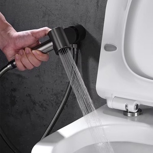 1706 Handheld Bidet Sprayer <strong>Bathroom</strong> Toilet Brass <strong>Shattaf</strong> High Pressure Bidet Faucet Diaper Sprayer Set with Hose Attachment - Product Image 5