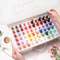 Kit de vernis gel UV VENALISA VIP5 7,5 ml 65 pièces/ensemble, nouveau, sans HEMA, kit de vernis gel à faire tremper, ensemble d'outils de manucure avec base et top coat
