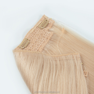 Extensions de cheveux Halo, sortie d'usine, double épaisseur, à clipser, 100% cheveux humains vierges Remy, couleur Ombré - Product Image 2