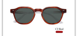 Lunettes de soleil uniques de créateur, lunettes de soleil en écaille de tortue, lunettes de soleil d'affaires, lunettes de soleil en acétate Mazzucchelli, polarisées, protection UV - Product Image 3