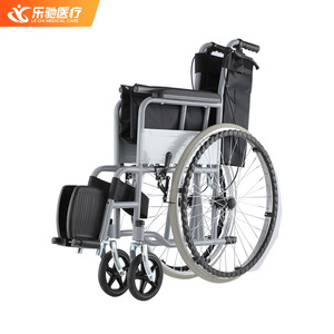 Fauteuil roulant manuel léger et pliable Le Chi Medical Care avec frein en U pour personnes âgées et handicapées - Product Image 1