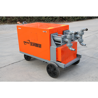 Pompe à injection de coulis à double pales et double fluides, à haute efficacité, alimentée au diesel, avec composant moteur central, pour projets de construction