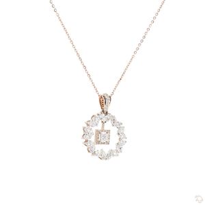 Pendentif en or diamanté de qualité supérieure pour femmes, bijoux élégants et tendance, collier pendentif intemporel, collection de luxe - Product Image 4