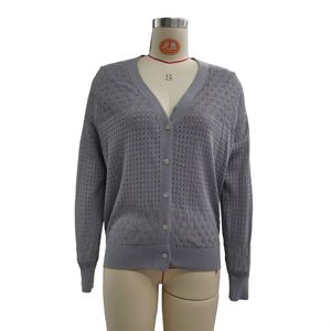 Maglioni Cardigan da <span class=keywords><strong>donna</strong></span> a <span class=keywords><strong>maglia</strong></span> con scollo a V da ragazza alla moda estivi a maniche lunghe per <span class=keywords><strong>donna</strong></span> - Product Image 2
