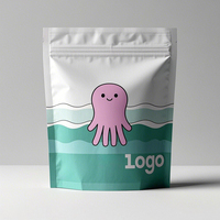 Pochette zip-lock debout personnalisée de qualité alimentaire au fini mat résistant au soleil avec impression des deux côtés pour emballage de collation