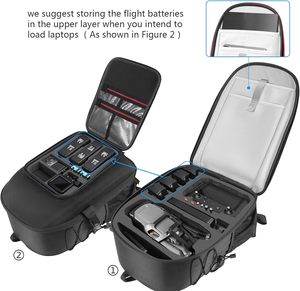 Sac à dos professionnel imperméable en microfibre noir pour accessoires de <span class=keywords><strong>drone</strong></span> <span class=keywords><strong>Mavic</strong></span> <span class=keywords><strong>3</strong></span> Pro <span class=keywords><strong>Combo</strong></span>/<span class=keywords><strong>Cine</strong></span> - Product Image 6