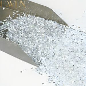 H.WEN工場直販 1mm-7.5mm ホワイト ラウンドブリリアントカット モアサナイト ダイヤモンド/宝石、小粒サイズのバルク販売 - Product Image 1