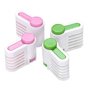 2Pcs 5Layers Bread Slicer Food-Grade Cake stratification auxiliary tool Bread Cutter Cutting Bread Knife Splitter Toast Slicer