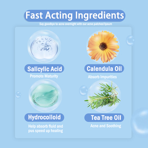 Với dầu cây trà hình ngôi sao màu vàng mụn starface mờ Hydrocolloid mụn vá emooji - Product Image 3