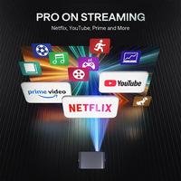 Mini projecteur intelligent A10 Android 11 1080P 3D avec mise au point électrique intégrée, correction automatique de la distorsion trapézoïdale, support réglable, vidéo home cinéma sans fil