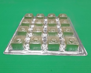 Tùy Chỉnh Phong Cách Mới Khay Vỉ Cho Sô Cô La Sushi Kẹo & Bánh Nhựa Dùng Một Lần Tấm & Bát Bền <span class=keywords><strong>Cpet</strong></span> Chất Liệu - Product Image 4