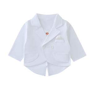 Conjunto de <span class=keywords><strong>Traje</strong></span> de Etiqueta para Bebé Recién Nacido, Otoño, Estilo Caballero, con Chaleco y Pantalones, <span class=keywords><strong>Traje</strong></span> de <span class=keywords><strong>Bautizo</strong></span> - Product Image 3